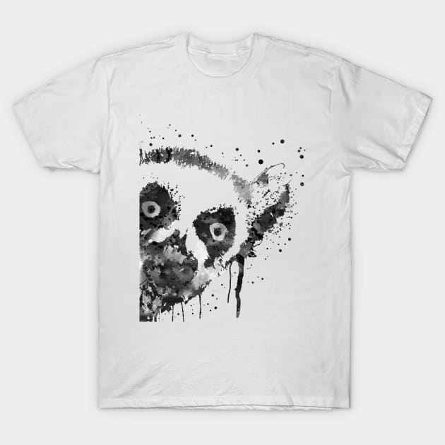 Lemur peeking T-Shirt by RosaliArt